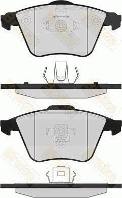 Brake Engineering PA1628 - Комплект спирачно феродо, дискови спирачки vvparts.bg