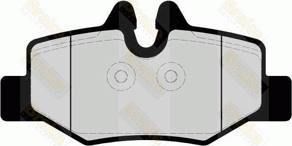 Brake Engineering PA1677 - Комплект спирачно феродо, дискови спирачки vvparts.bg