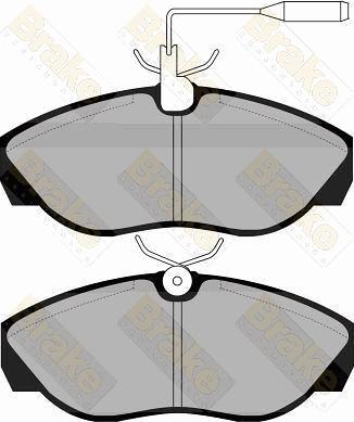 Brake Engineering PA1042 - Комплект спирачно феродо, дискови спирачки vvparts.bg