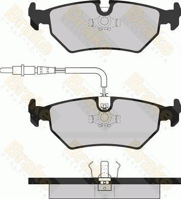 Brake Engineering PA1064 - Комплект спирачно феродо, дискови спирачки vvparts.bg