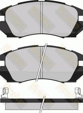 AUTO DELTA DP069 - Комплект спирачно феродо, дискови спирачки vvparts.bg