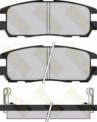 Brake Engineering PA1031 - Комплект спирачно феродо, дискови спирачки vvparts.bg