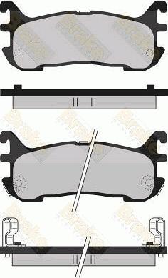 Brake Engineering PA1072 - Комплект спирачно феродо, дискови спирачки vvparts.bg