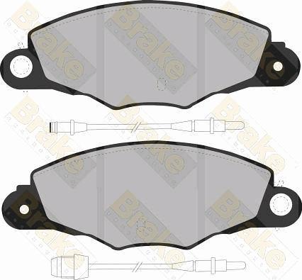 Brake Engineering PA1145 - Комплект спирачно феродо, дискови спирачки vvparts.bg