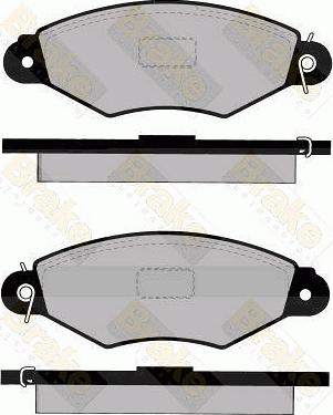 Tradex France TBP307 - Комплект спирачно феродо, дискови спирачки vvparts.bg