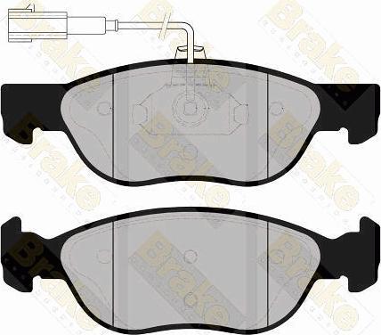 Brake Engineering PA1156 - Комплект спирачно феродо, дискови спирачки vvparts.bg