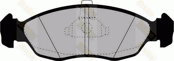 Brake Engineering PA1166 - Комплект спирачно феродо, дискови спирачки vvparts.bg