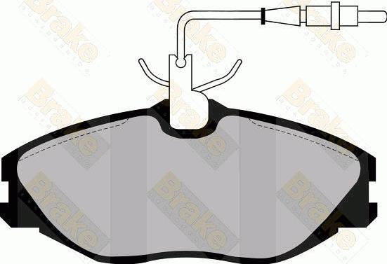 Triscan 414-1063 - Комплект спирачно феродо, дискови спирачки vvparts.bg