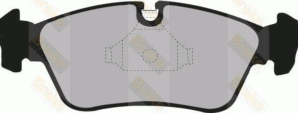 Brake Engineering PA1179 - Комплект спирачно феродо, дискови спирачки vvparts.bg