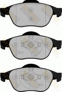 Lucas Electrical GDB1687 - Комплект спирачно феродо, дискови спирачки vvparts.bg