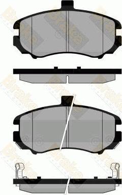 Brake Engineering PA1849 - Комплект спирачно феродо, дискови спирачки vvparts.bg