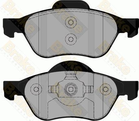 Brake Engineering PA1844 - Комплект спирачно феродо, дискови спирачки vvparts.bg