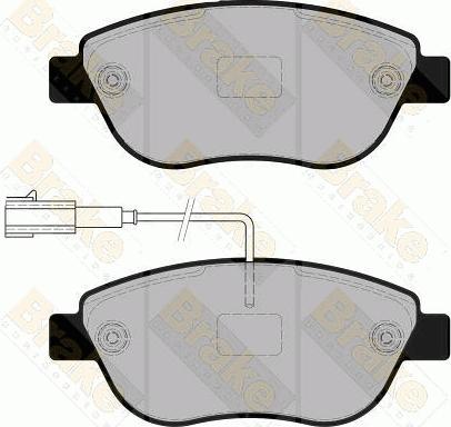 Brake Engineering PA1860 - Комплект спирачно феродо, дискови спирачки vvparts.bg