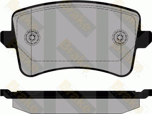 Brake Engineering PA1809 - Комплект спирачно феродо, дискови спирачки vvparts.bg