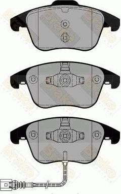 Brake Engineering PA1801 - Комплект спирачно феродо, дискови спирачки vvparts.bg