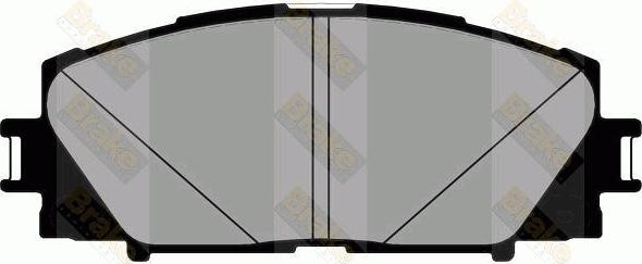 Brake Engineering PA1881 - Комплект спирачно феродо, дискови спирачки vvparts.bg