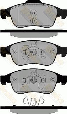 Brake Engineering PA1834 - Комплект спирачно феродо, дискови спирачки vvparts.bg