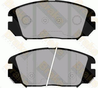 Brake Engineering PA1824 - Комплект спирачно феродо, дискови спирачки vvparts.bg