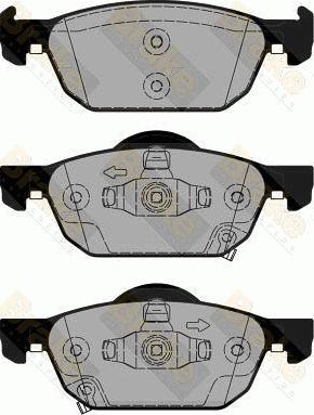 Brake Engineering PA1825 - Комплект спирачно феродо, дискови спирачки vvparts.bg