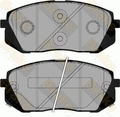 Brake Engineering PA1873 - Комплект спирачно феродо, дискови спирачки vvparts.bg