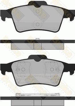 Brake Engineering PA1391 - Комплект спирачно феродо, дискови спирачки vvparts.bg