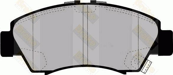 Brake Engineering PA1345 - Комплект спирачно феродо, дискови спирачки vvparts.bg