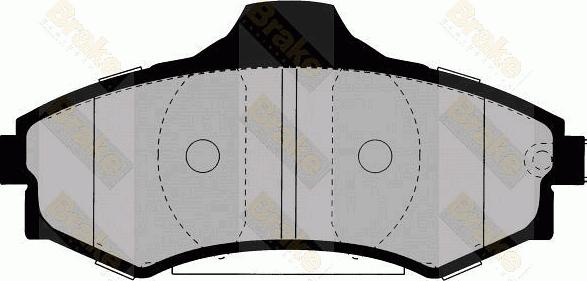 Brake Engineering PA1354 - Комплект спирачно феродо, дискови спирачки vvparts.bg