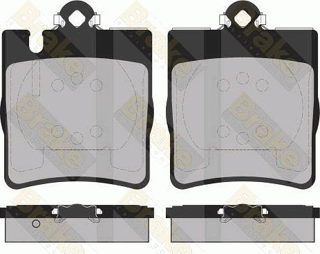 Brake Engineering PA1368 - Комплект спирачно феродо, дискови спирачки vvparts.bg