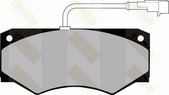 Brake Engineering PA1314 - Комплект спирачно феродо, дискови спирачки vvparts.bg