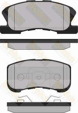 Brake Engineering PA1337 - Комплект спирачно феродо, дискови спирачки vvparts.bg