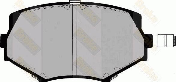 Brake Engineering PA1327 - Комплект спирачно феродо, дискови спирачки vvparts.bg