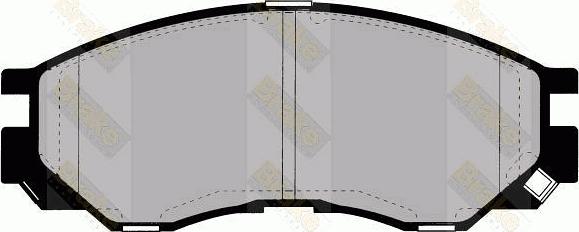 Brake Engineering PA1299 - Комплект спирачно феродо, дискови спирачки vvparts.bg