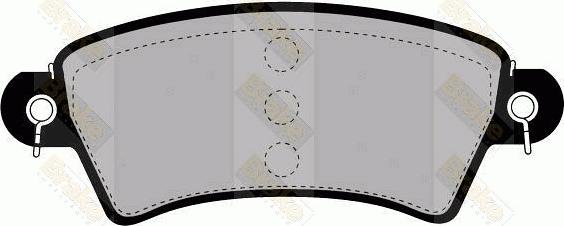 Brake Engineering PA1247 - Комплект спирачно феродо, дискови спирачки vvparts.bg