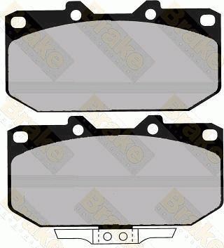 Brake Engineering PA1230 - Комплект спирачно феродо, дискови спирачки vvparts.bg