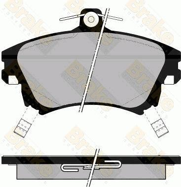 AD 818.02 - Комплект спирачно феродо, дискови спирачки vvparts.bg