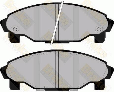 Brake Engineering PA1271 - Комплект спирачно феродо, дискови спирачки vvparts.bg