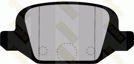 Brake Engineering PA1273 - Комплект спирачно феродо, дискови спирачки vvparts.bg