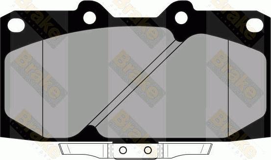 Brake Engineering PA1799 - Комплект спирачно феродо, дискови спирачки vvparts.bg