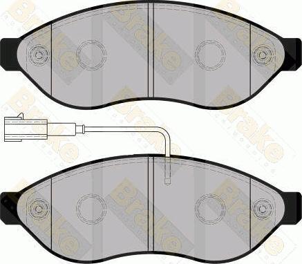 Brake Engineering PA1754 - Комплект спирачно феродо, дискови спирачки vvparts.bg