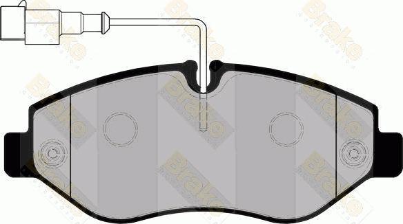 Brake Engineering PA1763 - Комплект спирачно феродо, дискови спирачки vvparts.bg