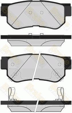 Brake Engineering PA1709 - Комплект спирачно феродо, дискови спирачки vvparts.bg