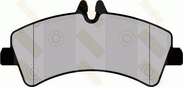 Brake Engineering PA1704 - Комплект спирачно феродо, дискови спирачки vvparts.bg