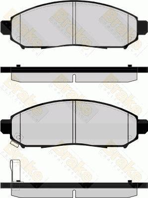 Raybestos EHT1094H - Комплект спирачно феродо, дискови спирачки vvparts.bg