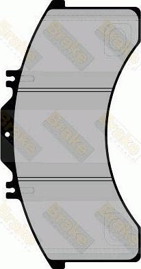 Brake Engineering PA1738 - Комплект спирачно феродо, дискови спирачки vvparts.bg