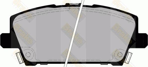 Brake Engineering PA1729 - Комплект спирачно феродо, дискови спирачки vvparts.bg