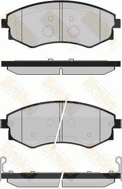 Brake Engineering PA1726 - Комплект спирачно феродо, дискови спирачки vvparts.bg