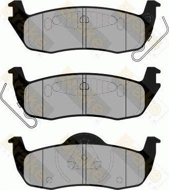 Brake Engineering PA1720 - Комплект спирачно феродо, дискови спирачки vvparts.bg