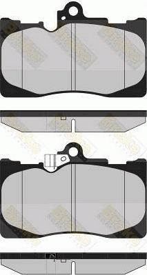 Brake Engineering PA1723 - Комплект спирачно феродо, дискови спирачки vvparts.bg