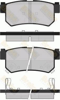 Brake Engineering PA1727 - Комплект спирачно феродо, дискови спирачки vvparts.bg