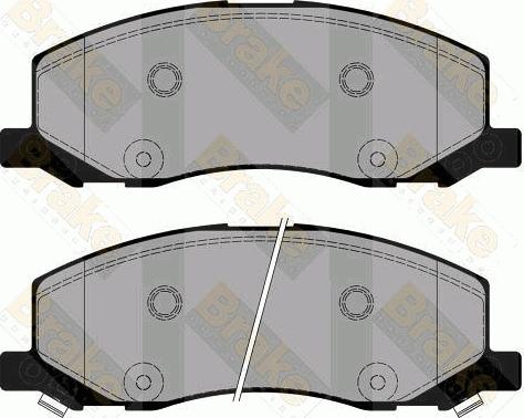 Brake Engineering PA1779 - Комплект спирачно феродо, дискови спирачки vvparts.bg